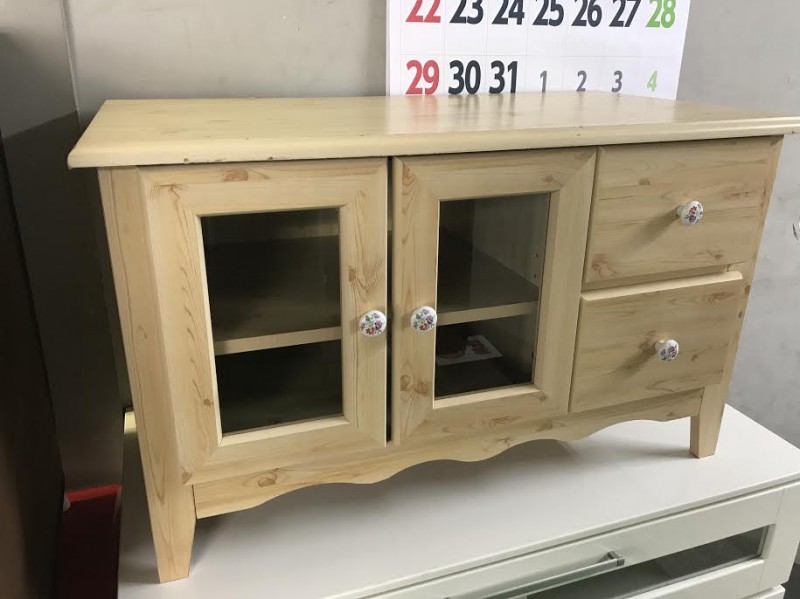 サイドボード テレビボード テレビラック テレビ台 木製 引出付き ナチュラル 画像1