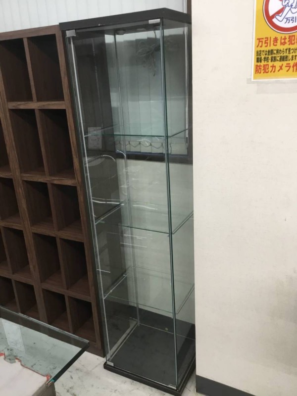 美品！ 4面 ガラスショーケース ショーケース ガラス ガラス板 ディスプレイ ケース 展示 画像1
