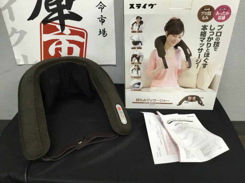 現状品！スライブ THRIVE 首もみマッサージャー MD-400 プロ技もみ あったか温感 ヒーター付 13年製 画像1