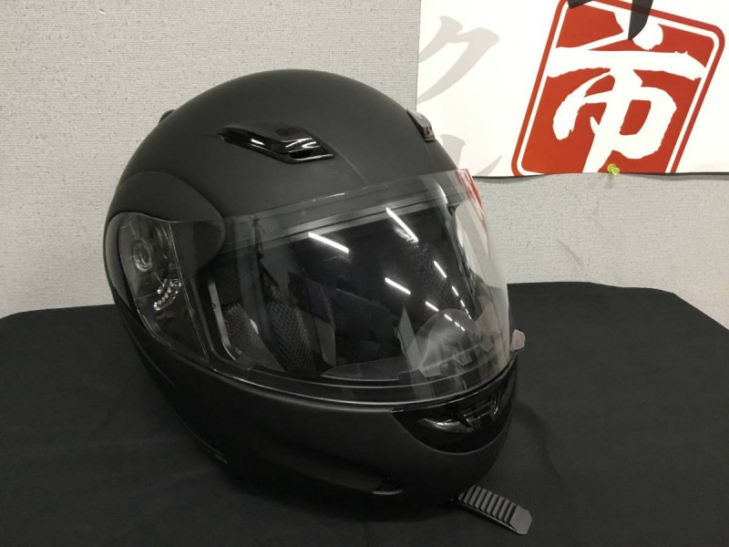 サンポート システムヘルメット フルフェイス ヘルメット バイク バイク用品 黒 ブラック FU-672 59～60cm未満 画像1