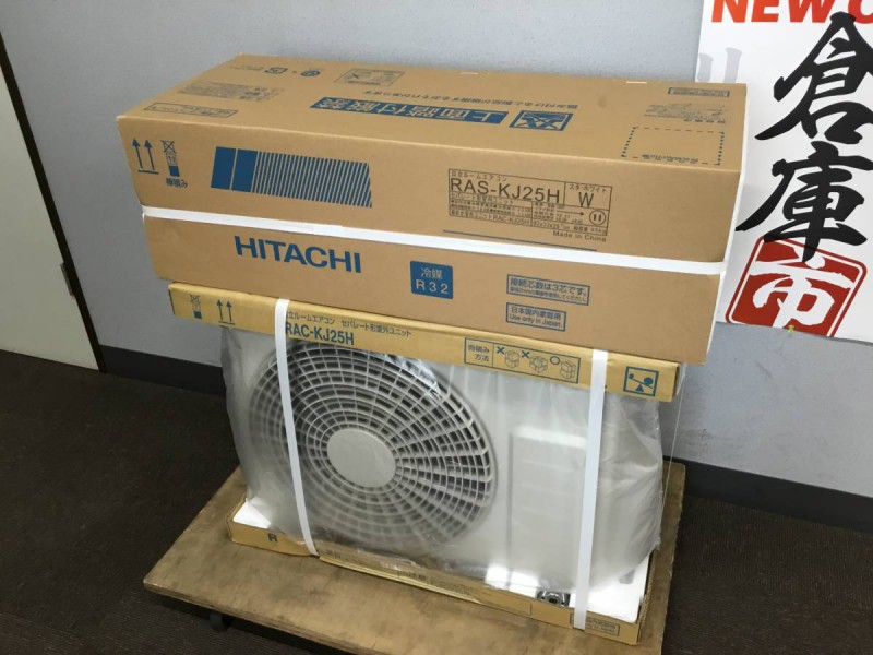 日立 HITACHI 白くまくん ルームエアコン RAS-KJ25H 室内機 室外機セット 7～10畳 2018年製 冷房 2.5kW 暖房 2.8kW RAS-D25H-KJ 画像1