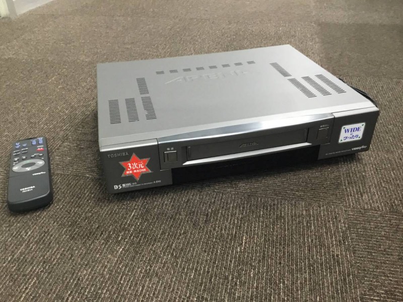 TOSHIBA 東芝 ビデオデッキ A-BX6 1996年製 VHS カセットVHR 画像1