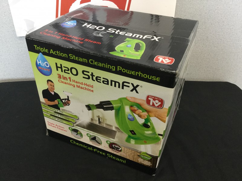 H2O Steam FX スチームクリーナー 高圧洗浄 専用クリーニングセット付 ダイレクトテレショップ グリーン 家電 画像1