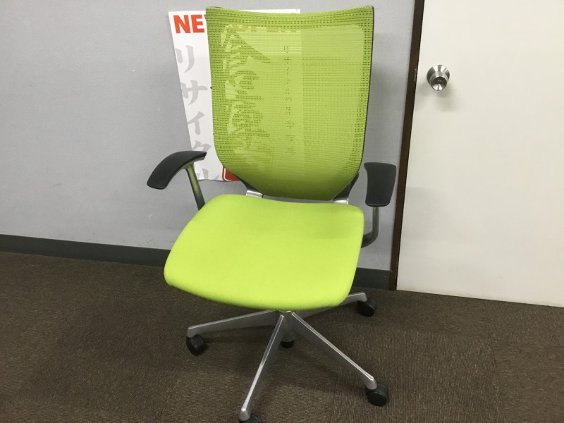 バロンチェア okamura オカムラ オフィスチェア バロン 座メッシ 昇降椅子 CP45BR-FDF6 固定肘 画像1