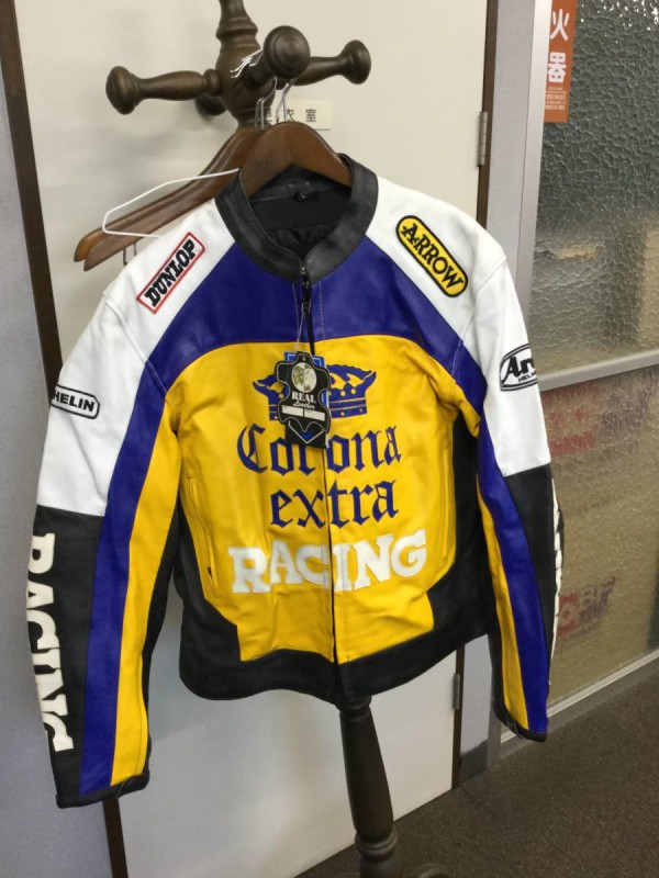 本革 GENUINE Leather CORONA EXTRA レーシング ライダースジャケット 画像1